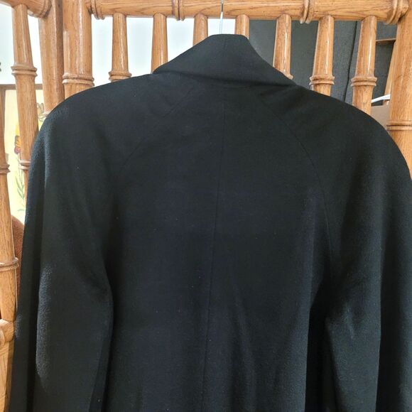 Vtg LUXURY Soft CASHMERE womens Coat size 10 M Trench Overcoat Floor Length 80s - Picture 10 of 12